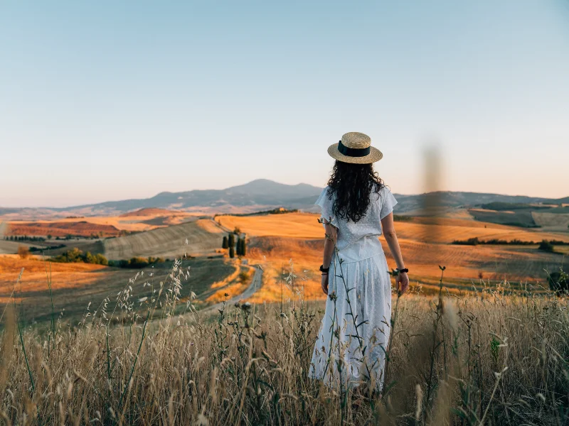 Beautiful Tuscan countryside, showcasing vineyards, olive groves, and quaint villages, as explored in this informative blog about the region.